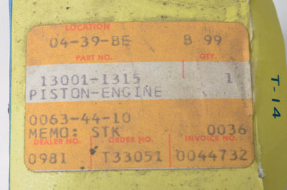 OEM Kawasaki 13001-1315 Engine Piston NOS