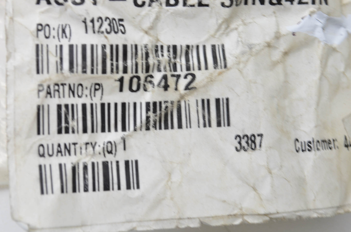 New OEM Toro Cable NOS