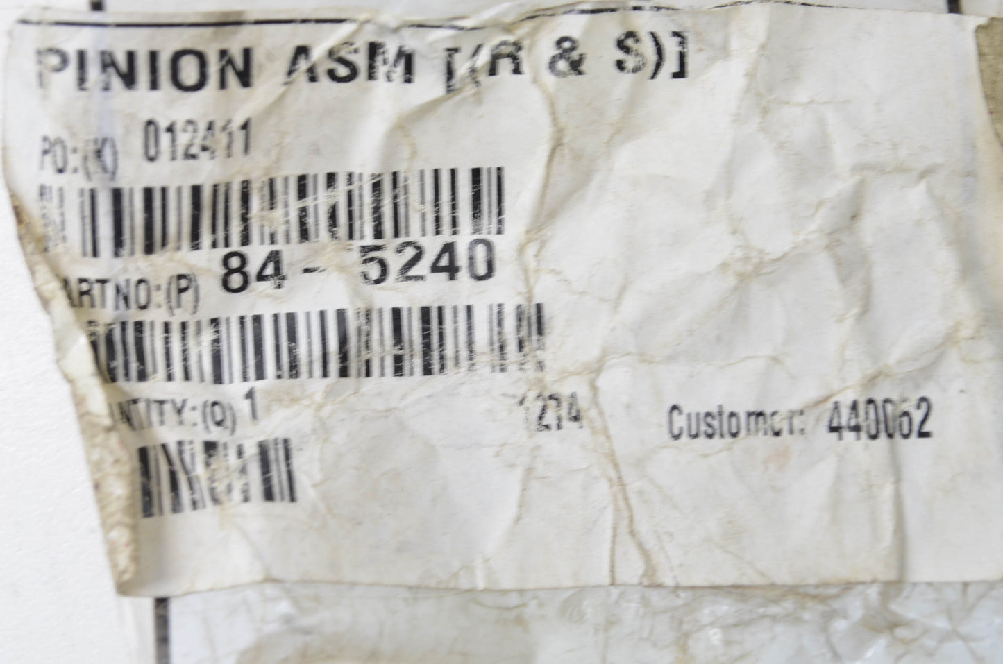 New OEM Toro Pinion NOS