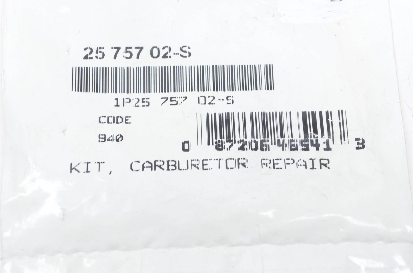 Kohler 2575702-S Carburetor Repair Kit NOS