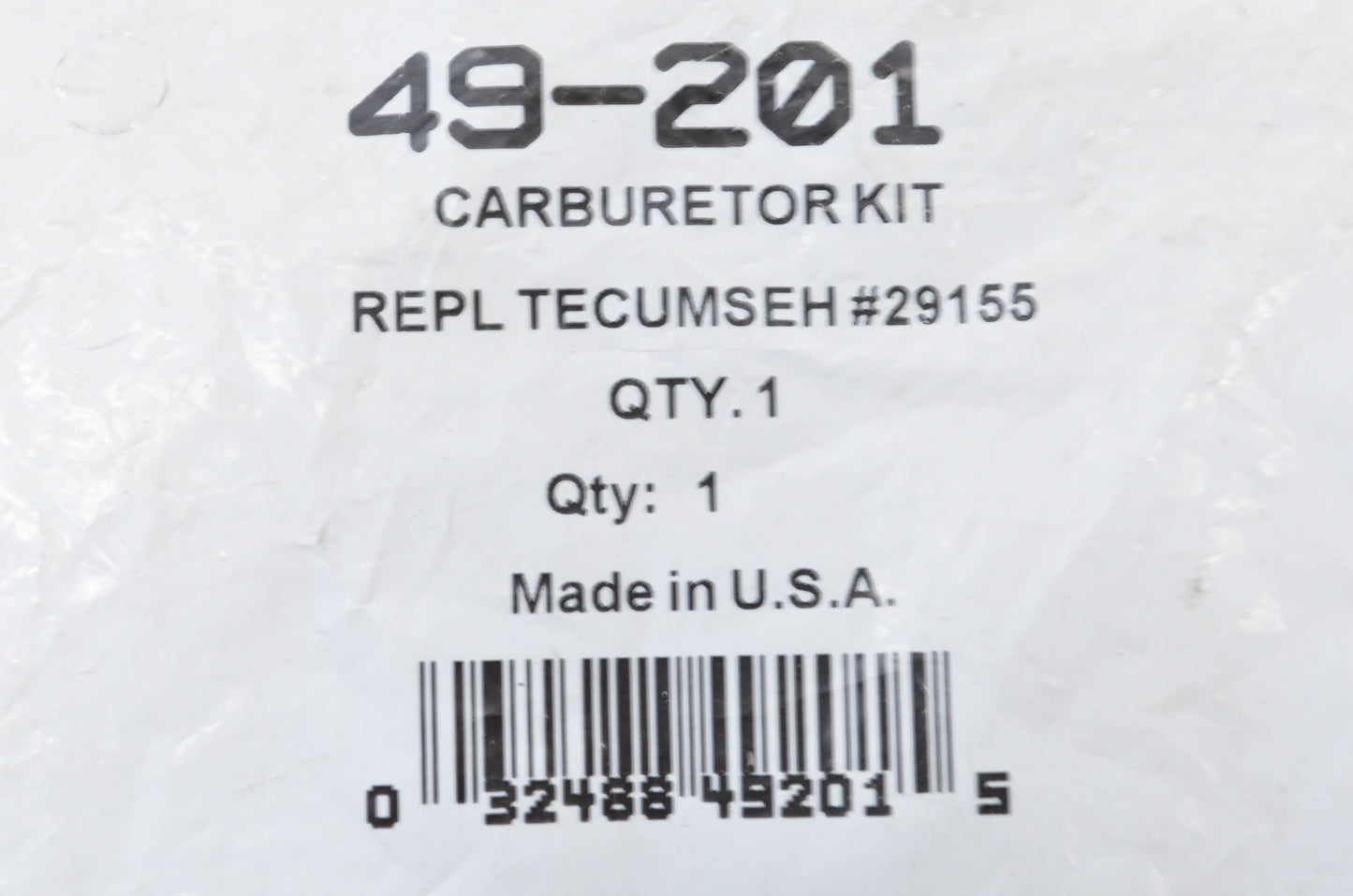 Oregon 49-201 Carburetor Rebuild Kit NOS