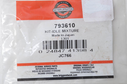 New OEM Briggs & Stratton Idle Mixture Kit NOS