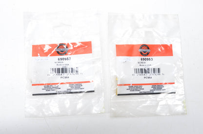 OEM Briggs & Stratton 690953 Screw Qty 2 NOS