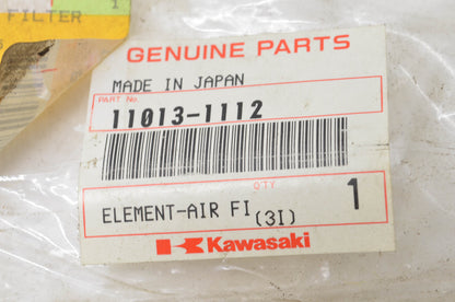 New OEM Kawasaki 11013-1112 Air Filter Element NOS