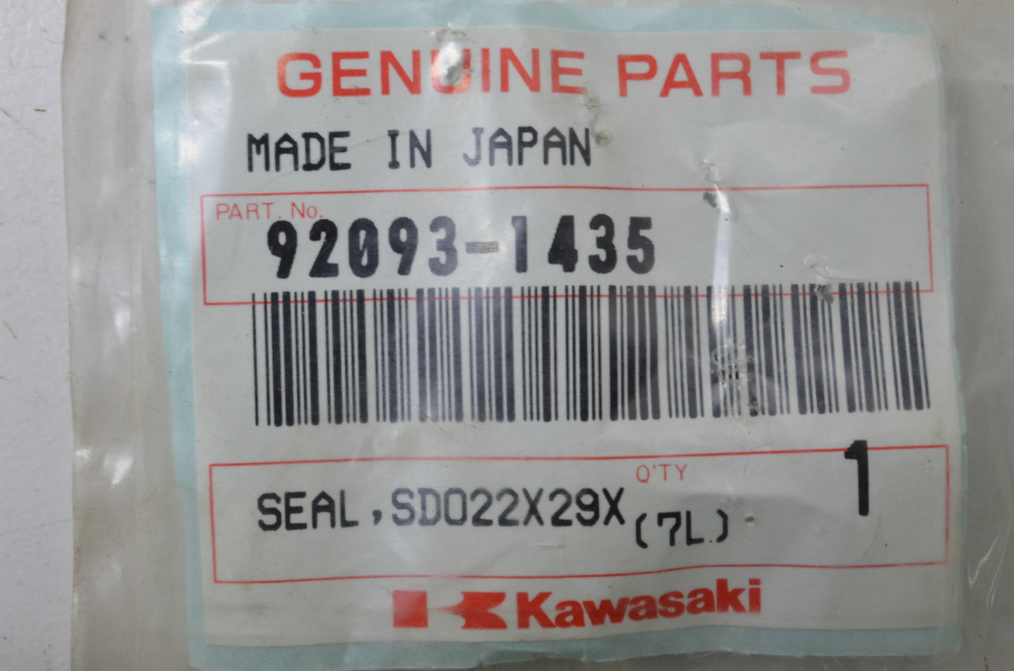 New OEM Kawasaki Oil Seal NOS