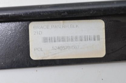 OEM Polaris 5240570-067 Black Right Hand Pan Brace NOS