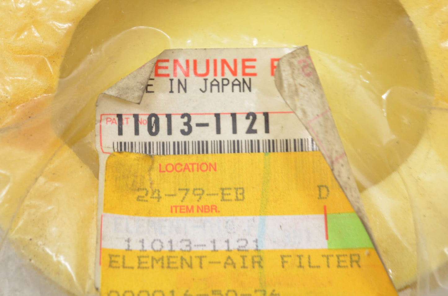 OEM Kawasaki 11013-1121 Air Filter Element NOS