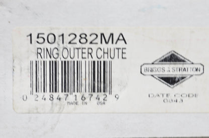 OEM Briggs & Stratton 1501282MA Outer Chute Ring NOS