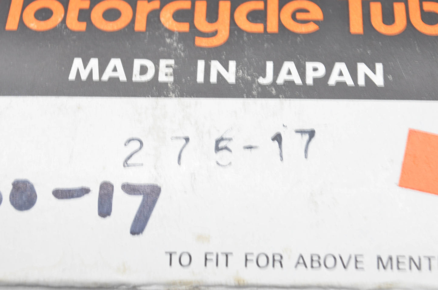 IRC 275-17 Motorcycle Tube 70/100-17 NOS