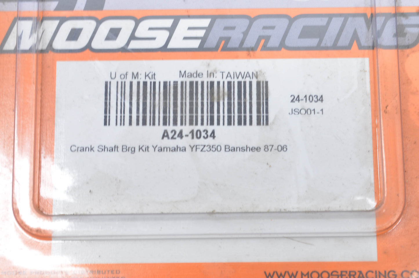 Moose A24-1034 1987-2006 Yamaha Banshee YFZ350 Crank Bearing & Seal Kit NOS