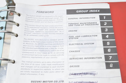 OEM Suzuki 99500-43012-03E DR350/S Service Manual