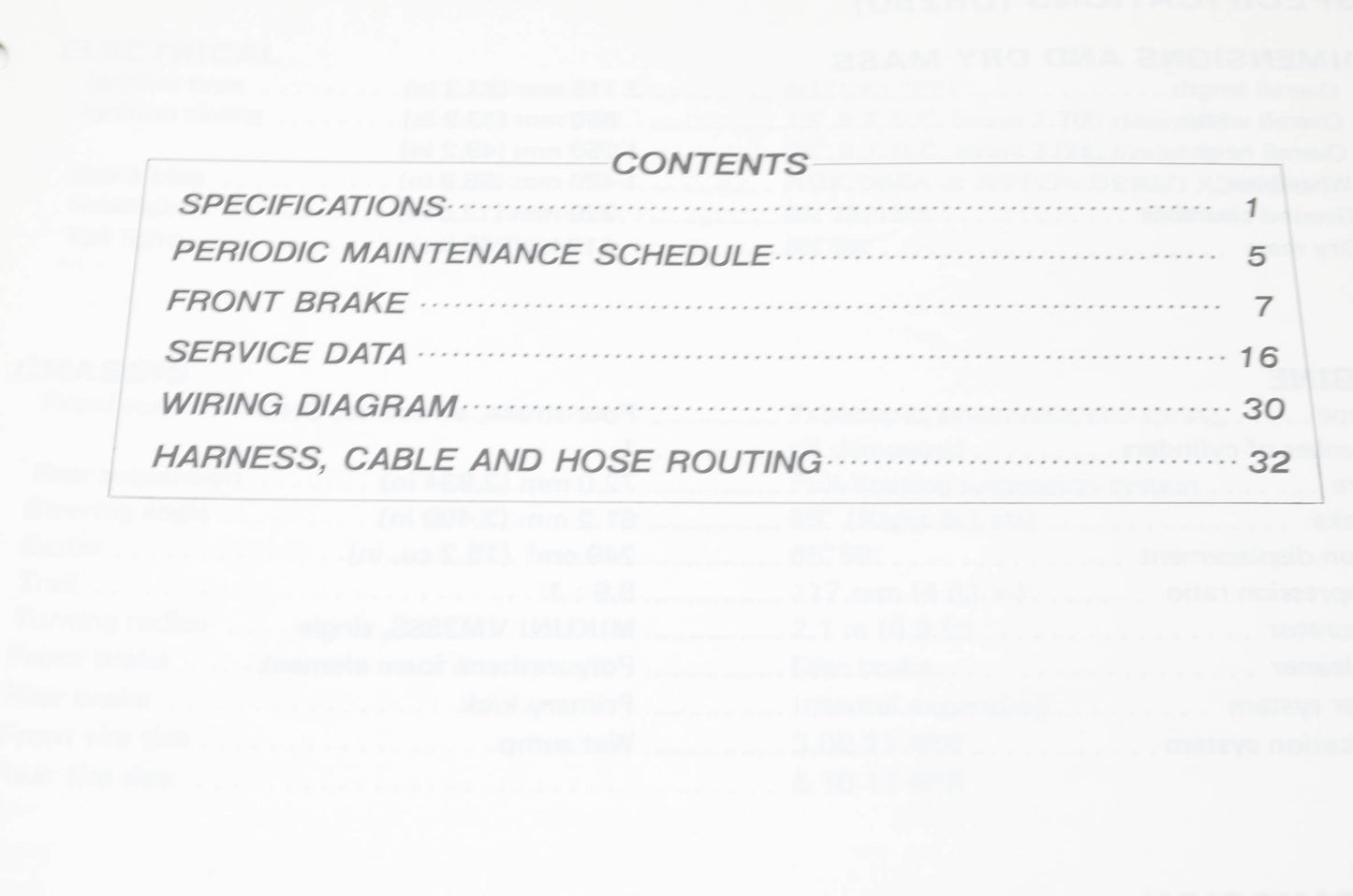 OEM Suzuki 99501-42040-03E DR/SP250 Supplementary Service Manual