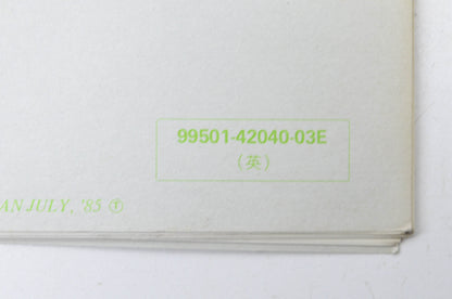 OEM Suzuki 99501-42040-03E DR/SP250 Supplementary Service Manual
