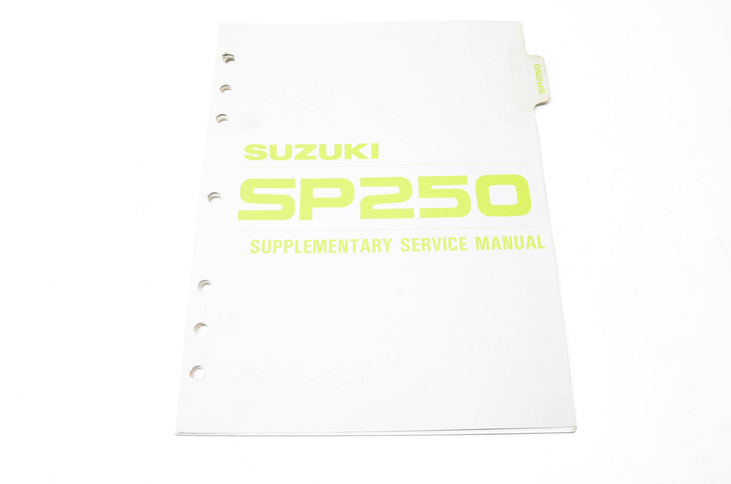 OEM Suzuki SP250 1982 Supplementary Service Manual