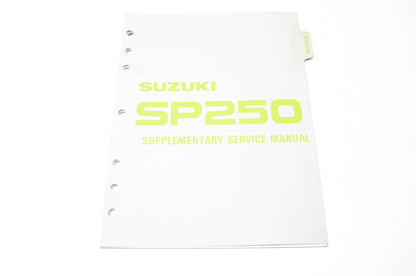 OEM Suzuki SP250 1982 Supplementary Service Manual