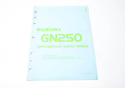 OEM Suzuki 99501-32040-03E GN250 Supplemeantary Service Manual NOS