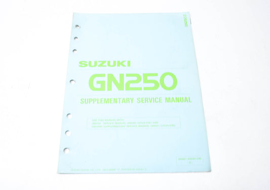 OEM Suzuki 99501-32040-03E GN250 Supplemeantary Service Manual NOS