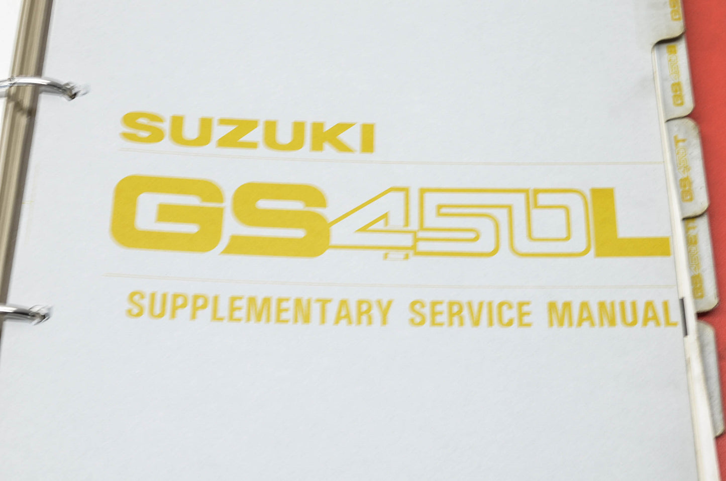 OEM Suzuki 99500-34021-03E GS450E/L 1979-8 Serv. Manual