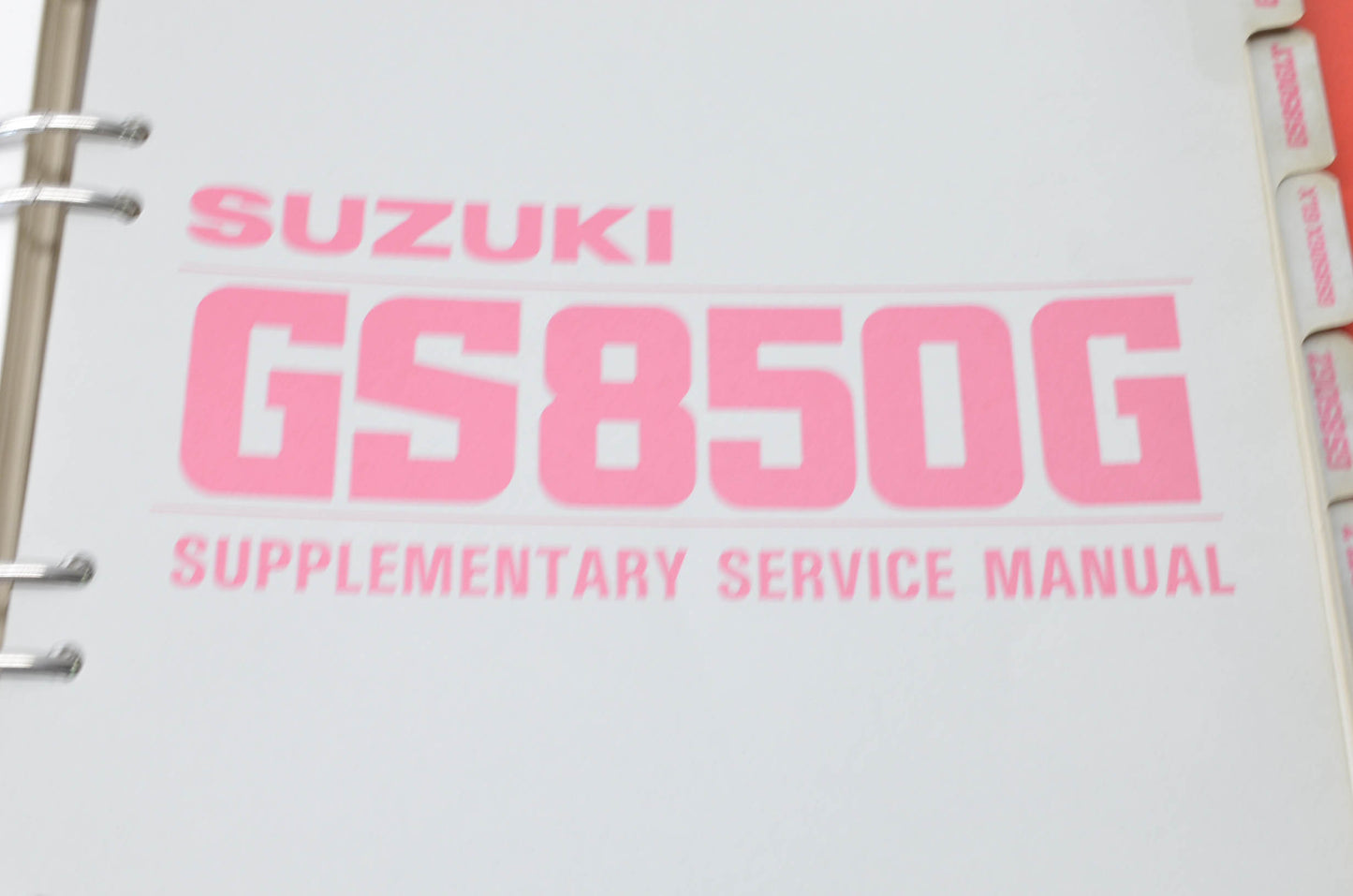 OEM Suzuki 995600-38002-03E GS850G Service Manual w/ Supplements