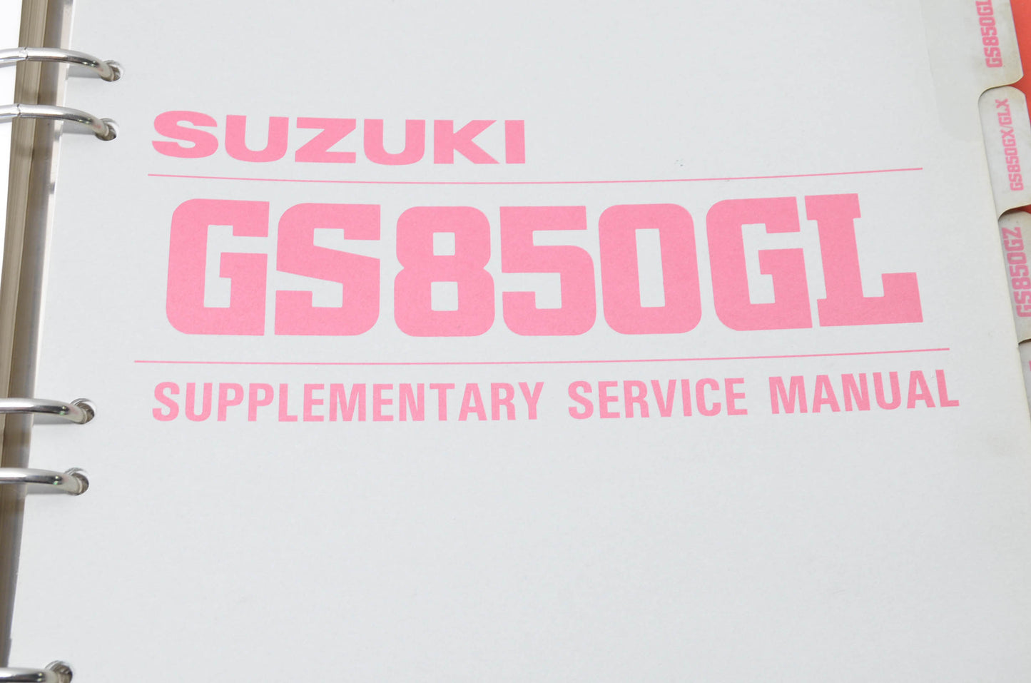 OEM Suzuki 995600-38002-03E GS850G Service Manual w/ Supplements