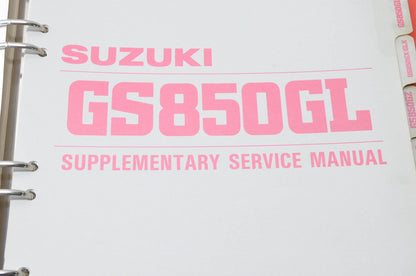 OEM Suzuki 995600-38002-03E GS850G Service Manual w/ Supplements