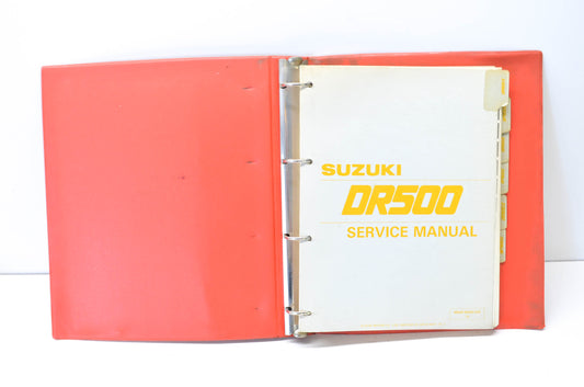 OEM Suzuki 99500-45002-03E DR500 Service Manual w/ Supplements