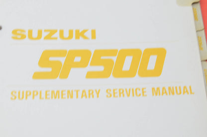 OEM Suzuki 99500-45002-03E DR500 Service Manual w/ Supplements