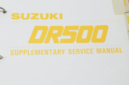 OEM Suzuki 99500-45002-03E DR500 Service Manual w/ Supplements