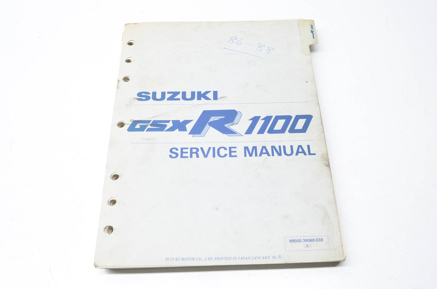 OEM Suzuki 99500-39060-03E GSX-R1100 1986- Serv. Manual
