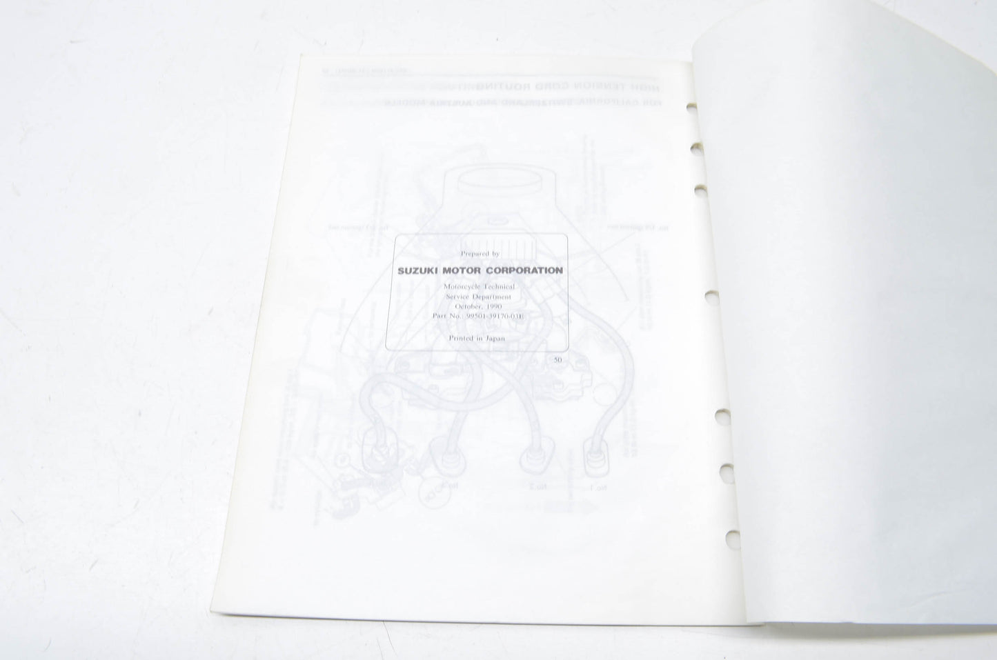 OEM Suzuki 99501-39170-03E GSXR1100 Supplemntary Service Manual