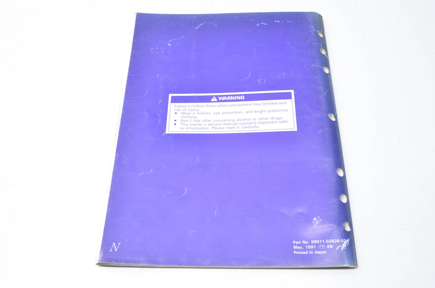 OEM Suzuki 99011-02B26-03A RM80 Owners Service Manual