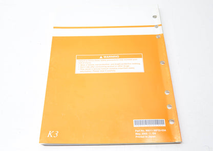 OEM Suzuki 99011-36F52-03A Owner's & Service Manual RM125K3 20