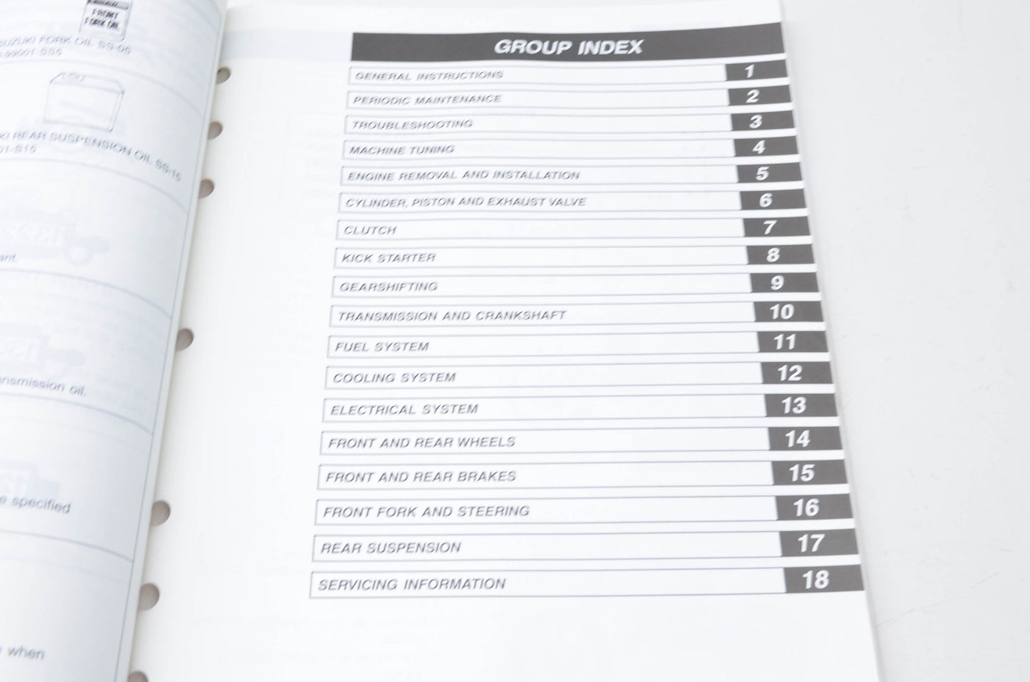OEM Suzuki 99011-36F52-03A Owner's & Service Manual RM125K3 20