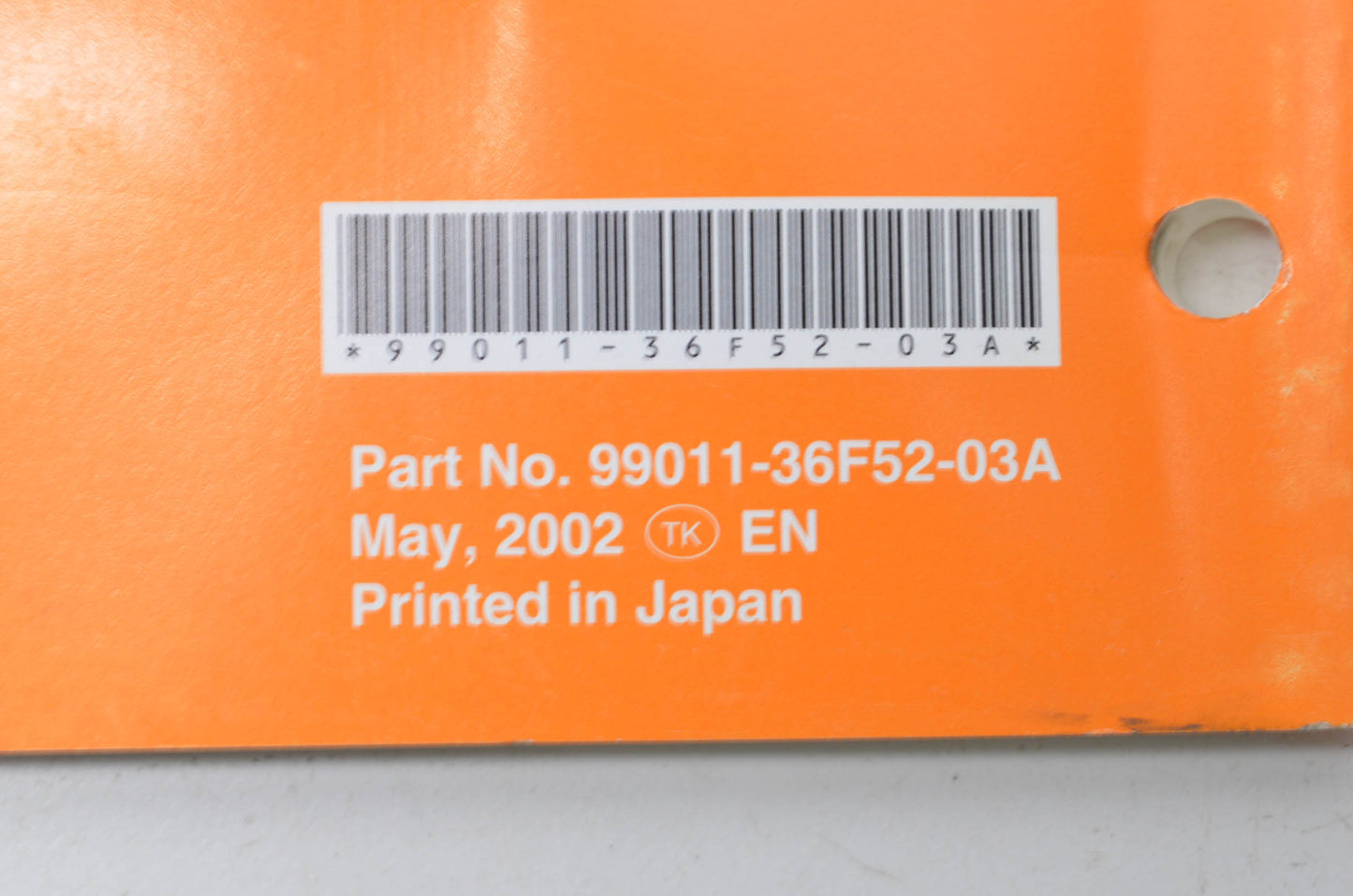 OEM Suzuki 99011-36F52-03A Owner's & Service Manual RM125K3 20