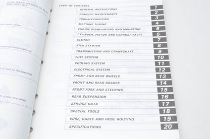 OEM Suzuki 99011-36E54-03A Owner's & Service Manual RM125Y 200