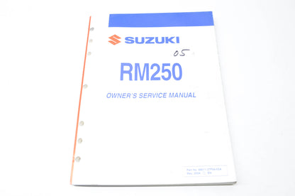 OEM Suzuki 99011-37F54-03A Owner's & Service Manual RM250K5 20