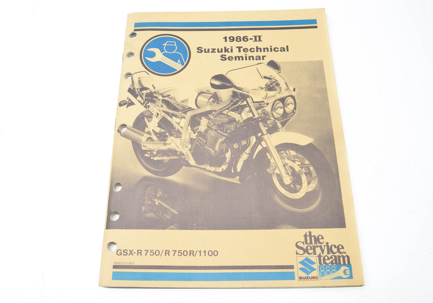 OEM Suzuki 99923-01862 1986-II GSX-R 750/R750R/1100 Technical Seminar Manual