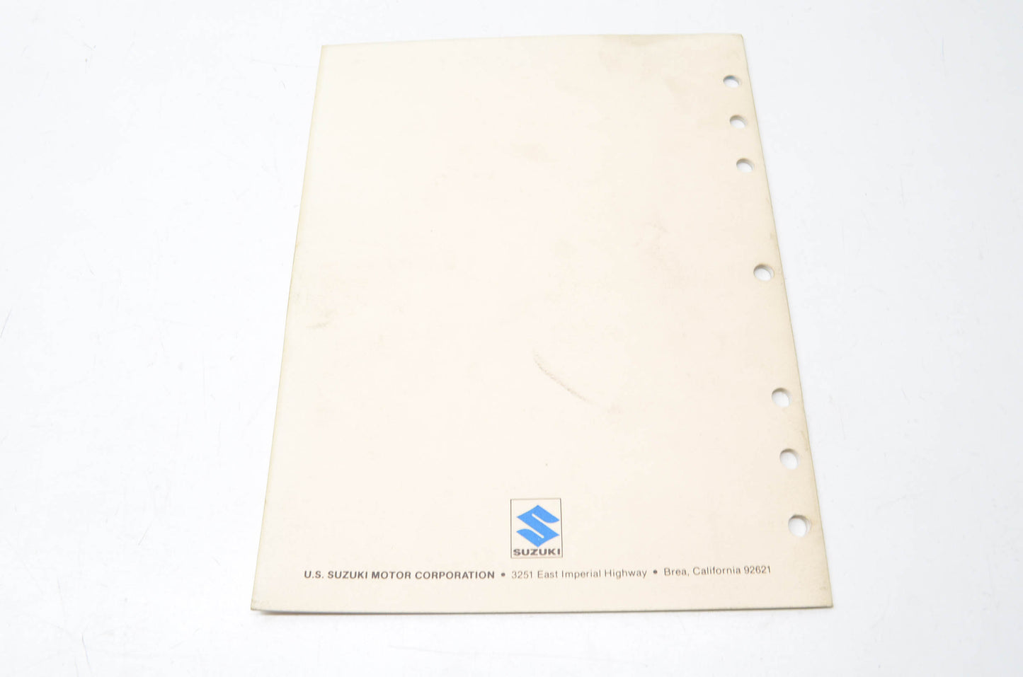 OEM Suzuki 99923-01862 1986-II LS650FG/PG Technical Seminar Manual NOS