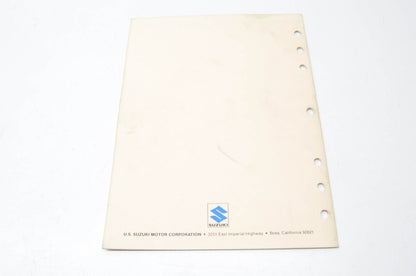 OEM Suzuki 99923-01862 1986-II LS650FG/PG Technical Seminar Manual NOS