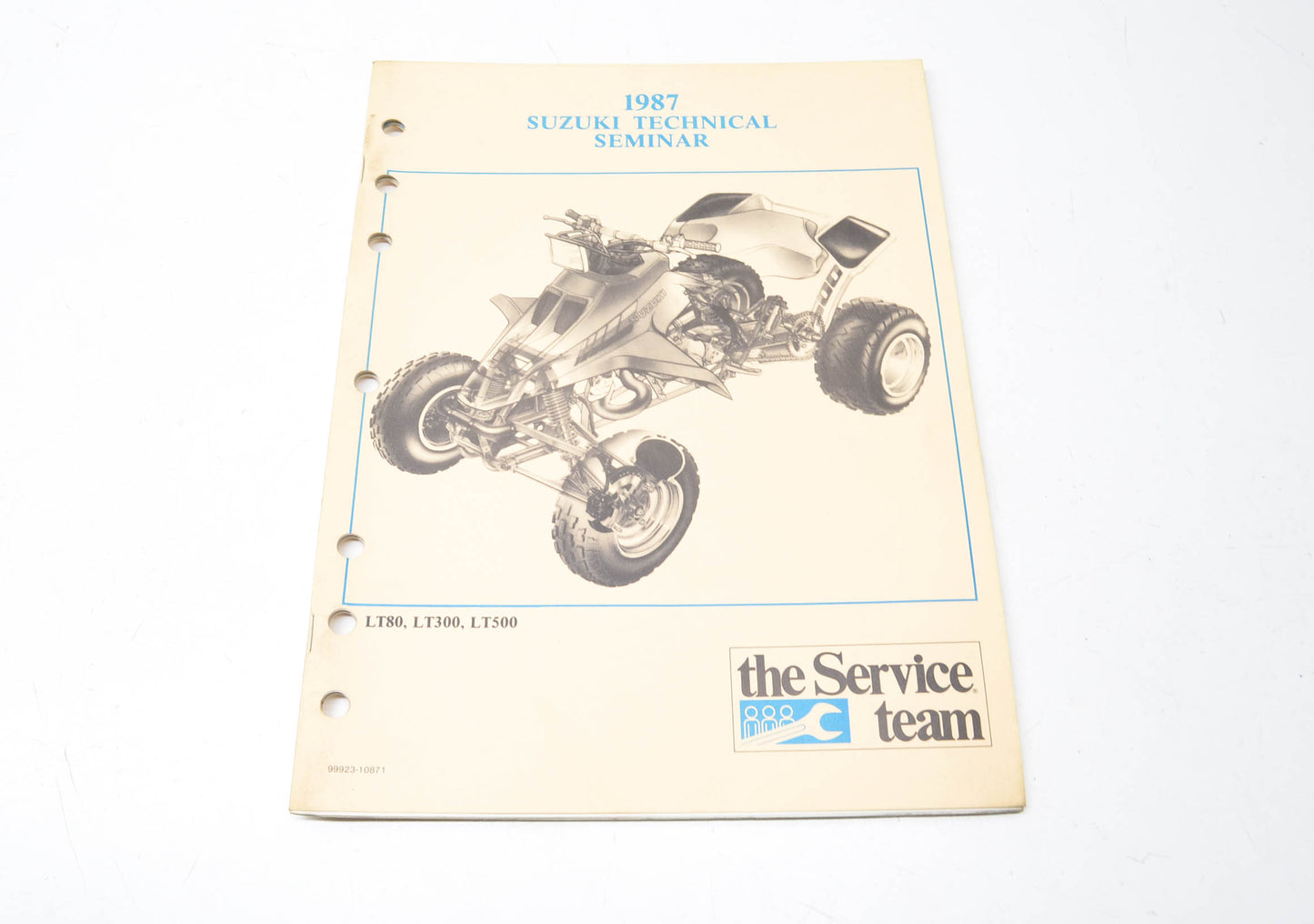 New OEM Suzuki 1987 LT80, LT300, LT500 Technical Seminar Manual NOS