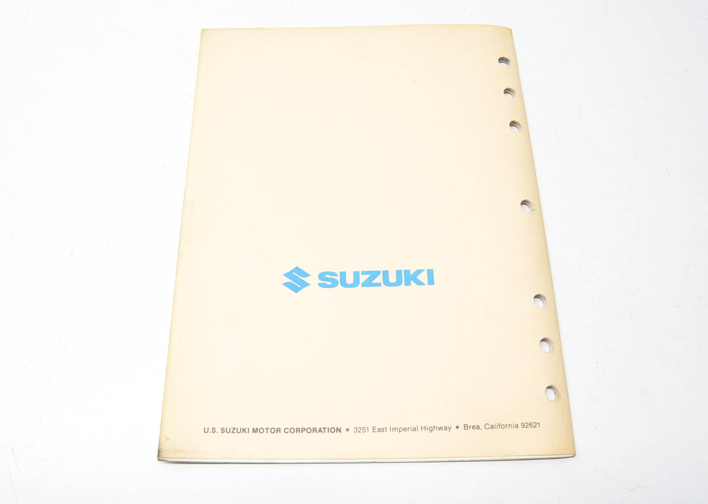 New OEM Suzuki 1987 LT80, LT300, LT500 Technical Seminar Manual NOS