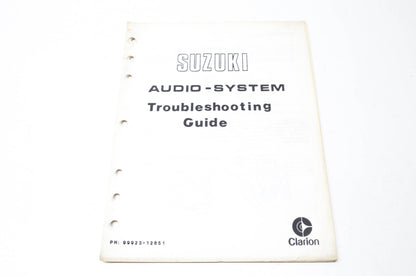 OEM Suzuki 99923-12851 Clarion Audio-System Troubleshooting Guide
