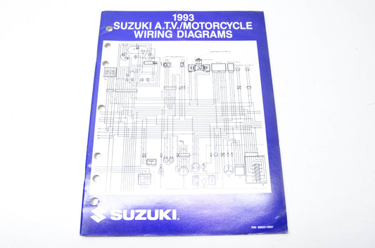 OEM Suzuki 99923-13931 1993 ATV & Motorcycle Wiring Diagram Manual NOS