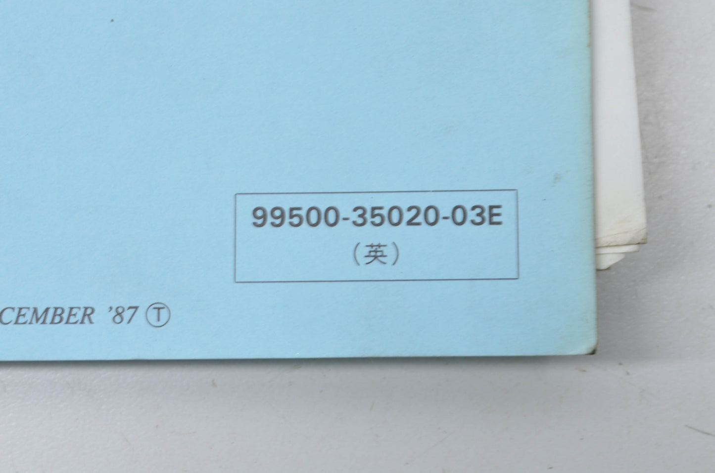 OEM Suzuki 99500-35020-03E GSX600F Service Manual