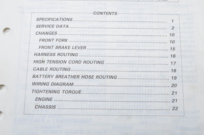 OEM Suzuki 99501-35040-03E Katana GSX600F Supplementary Service Manual
