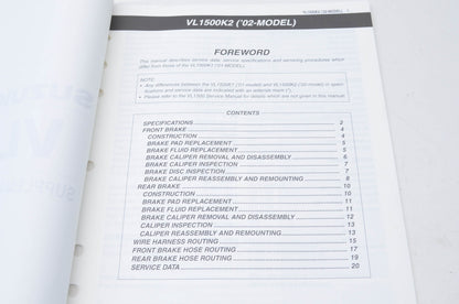 OEM Suzuki 99501-39340-03E Service Manual VL1500/C90