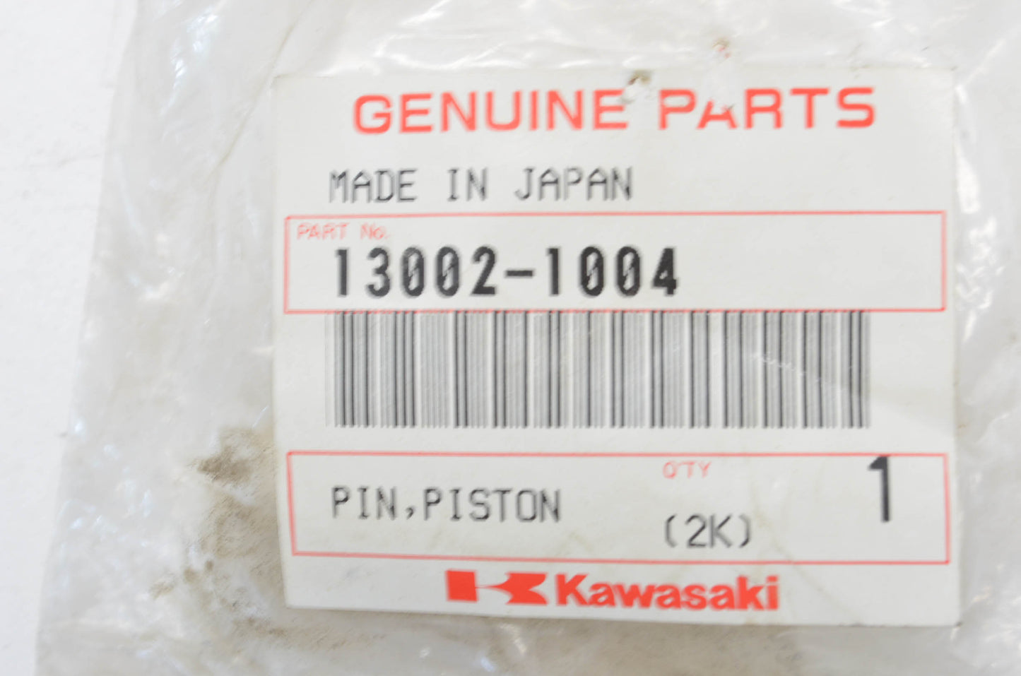 OEM Kawasaki 13002-1004 Piston Pin NOS