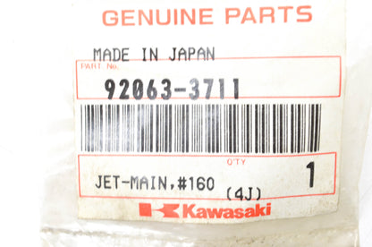OEM Kawasaki 92063-3711 Main Jet #160 NOS