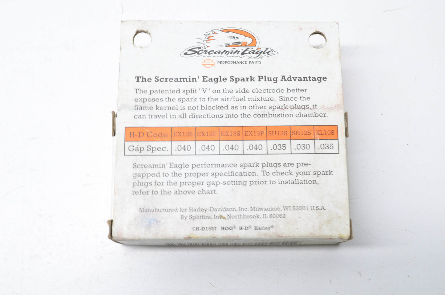 Screamin' Eagle EX12S Spark Plug Kit NOS