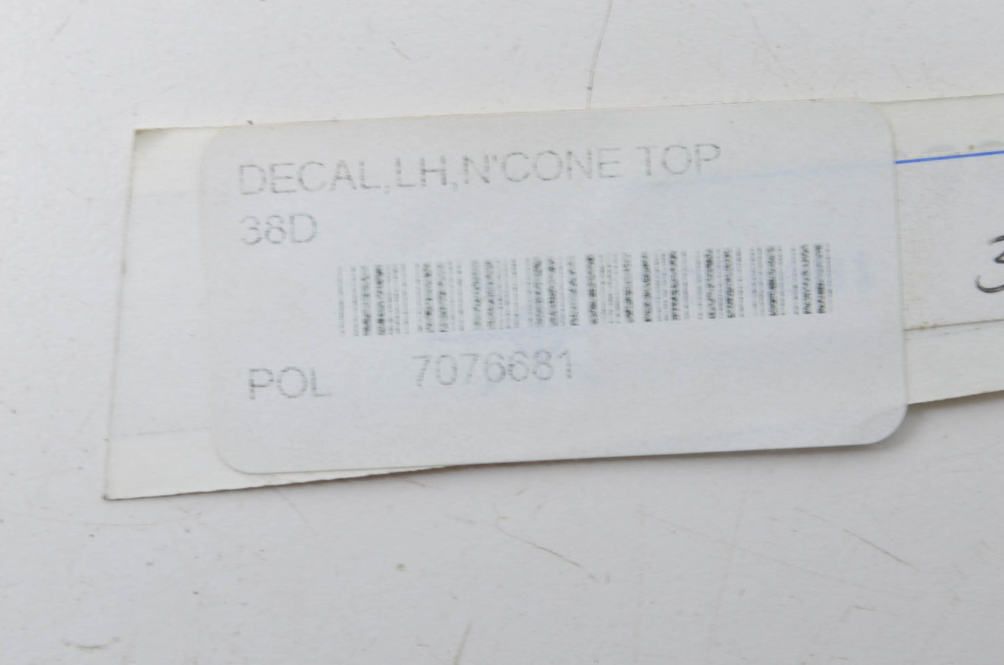 New OEM Polaris 1997-1998 440 XCR Left Cone Top Decal NOS